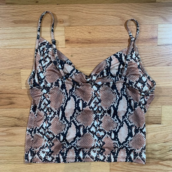 Urban Outfitters snake print cowl neck tank top S - Picture 6 of 6